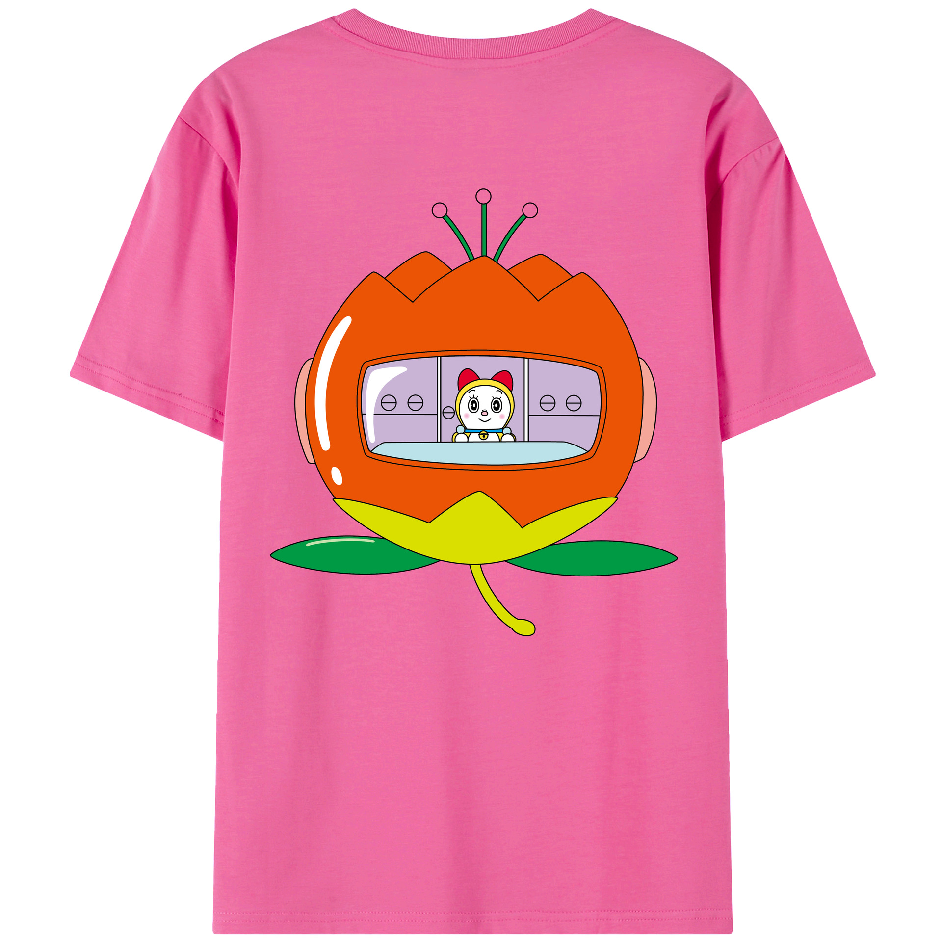 （画像用） ドラえもん ドラミ Doraemon Dorami レディース半袖Tシャツ(バックプリント)